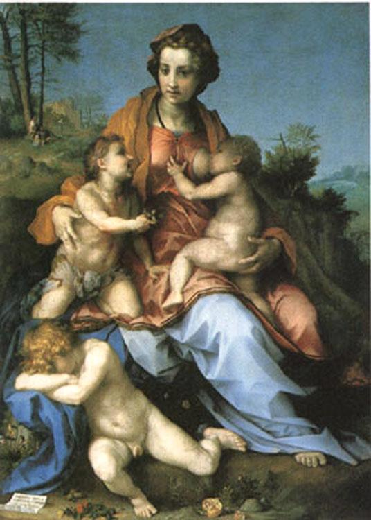 Andrea del Sarto Charity (mk05) oil painting image